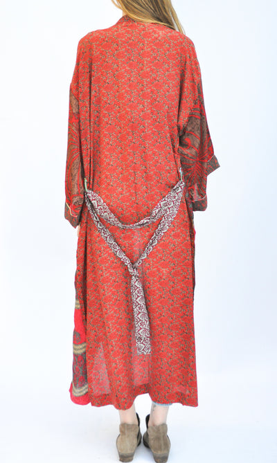 Grace Kimono Mixed Print - Upcycled