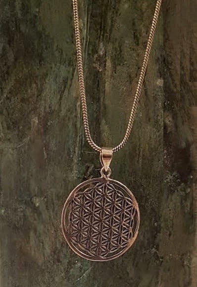 Flower Of Life Pendant - Silver Plated