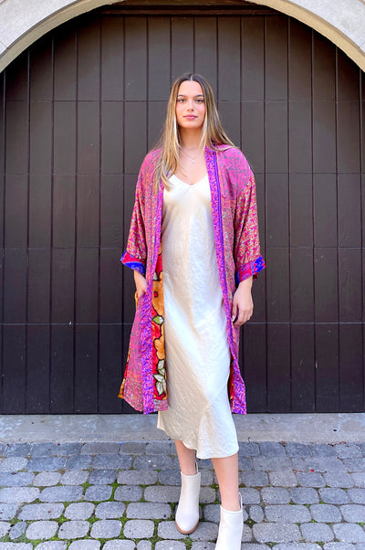 Hillside Kimono Mixed Print w/ Lining -Sari (assorted prints)