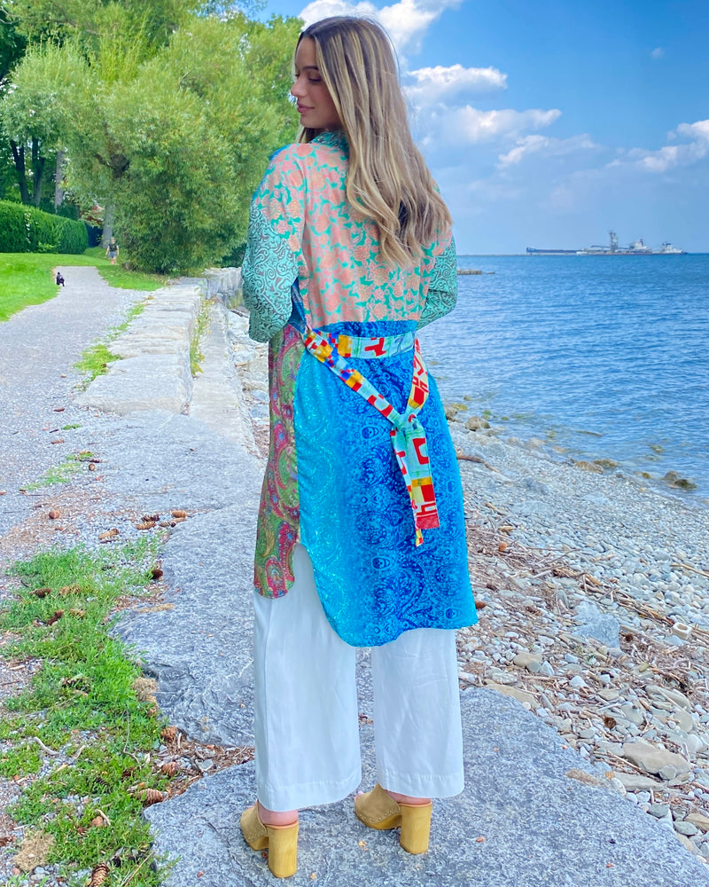 Gratitude Kimono Mixed Print - Eco Couture