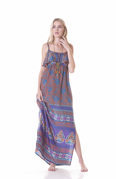 Voodoo Music Dress -Upcycled  Sari (assorted prints)