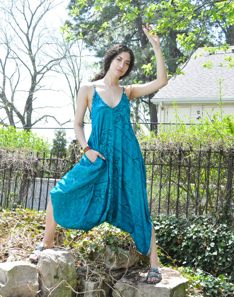 Firefly Jumpsuit -Upcycled Sari