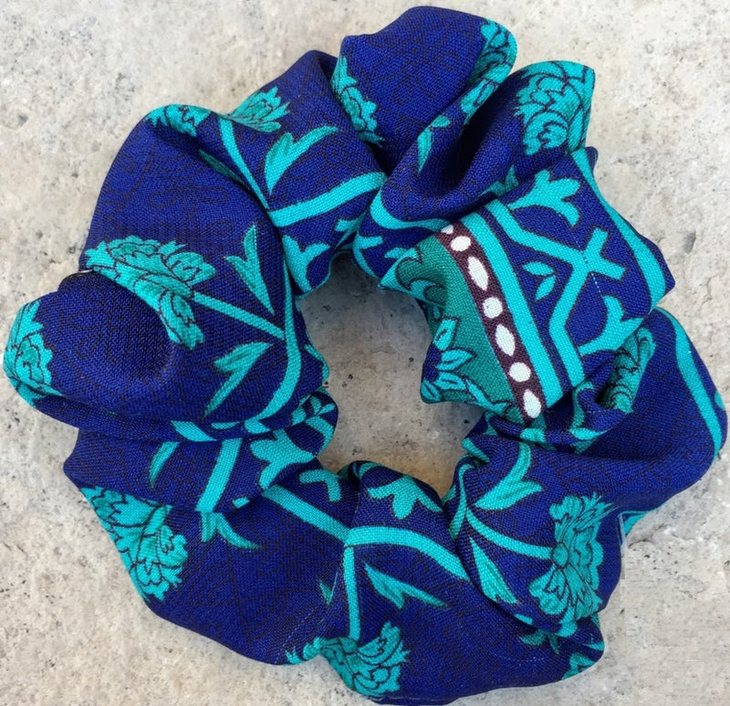 Everyday Scrunchie -Upcycled Sari (assorted prints)