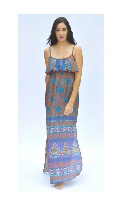 Voodoo Music Dress -Upcycled  Sari (assorted prints)