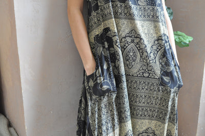 Sugar Magnolia Dress -  Upcycled  Sari (assorted prints)